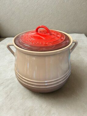 Authentic Le Creuset stoneware bean pot